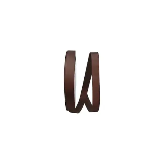 JAM Paper 7/8" x 100yd. Soliterra Taffeta Ribbon Chocolate Brown {1}
