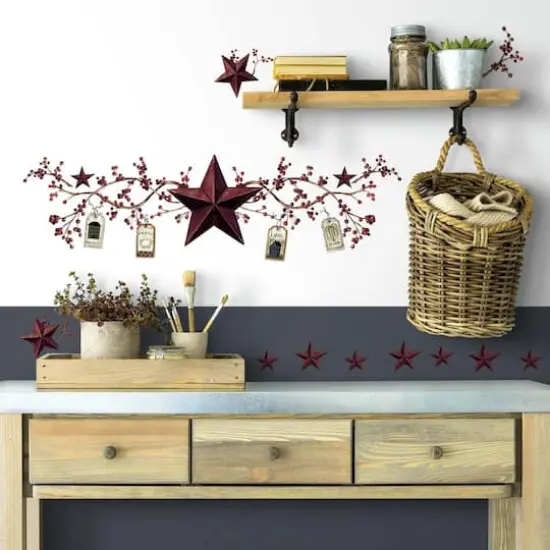 RoomMates Country Stars & Berries Peel & Stick Wall Decals {4}