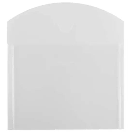 JAM Paper 5.5" x 7.375" Clear Plastic Tuck Flap Closure Envelopes, 12ct. {3}