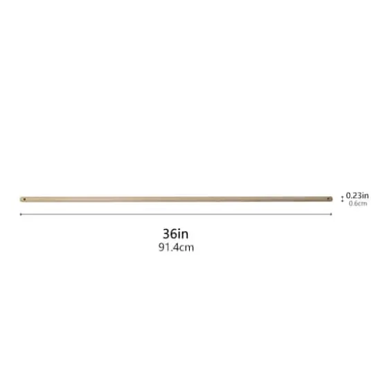 36" Natural Pre-Drilled Wood Dowel by Loops & Threads&reg; {4}