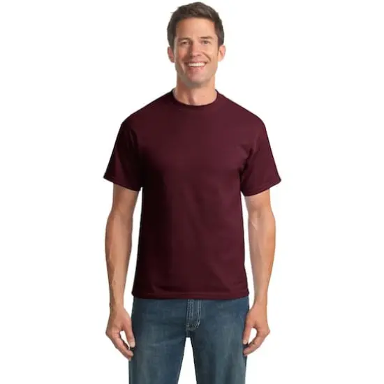 Port & Company&reg; Tall Core Blend T-Shirt Athletic Maroon {4}