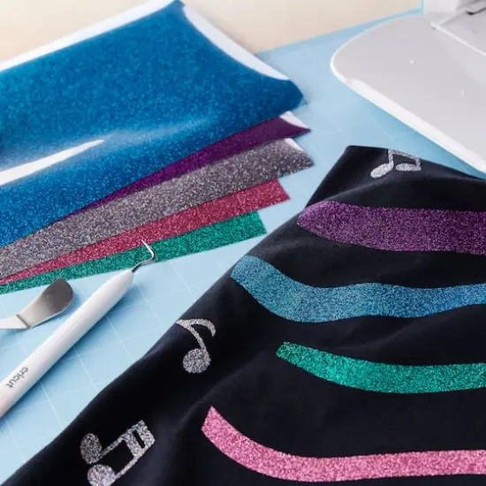 Cricut&reg; Bejeweled Glitter Iron-On Sampler {3}