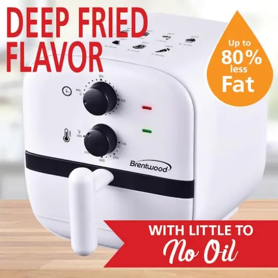 Brentwood White 1qt. 700 Watt Electric Air Fryer {10}