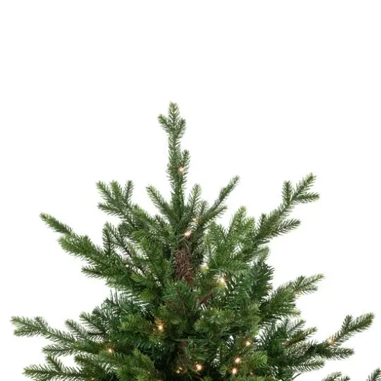 4ft. Pre-Lit Potted Deluxe Russian Pine Christmas Tree, Warm White LED Lights {3}