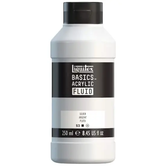 Liquitex&reg; BASICS&reg; Acrylic Fluid, 8.45oz. Silver {1}