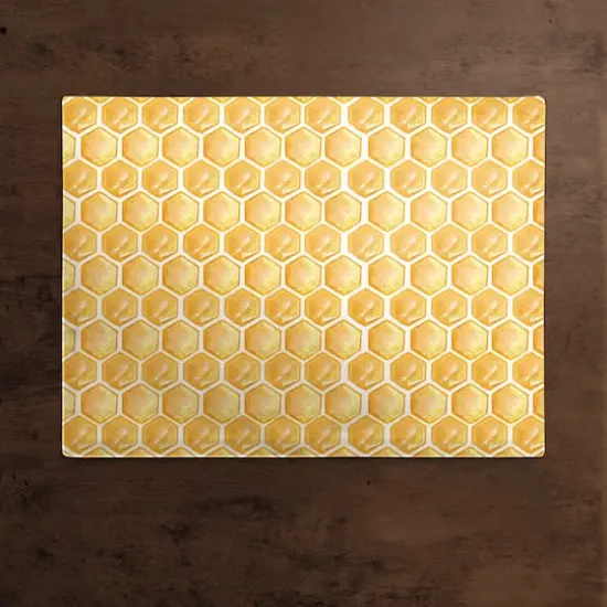 Painted Honeycomb 18" x 14" Cotton Twill Placemat {3}