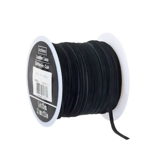 Suede Leather Lace by ArtMinds&trade; Black {1}