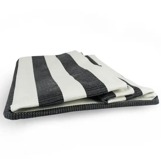 DII&reg; Small Rectangle Stripes Paper Bin Black {5}