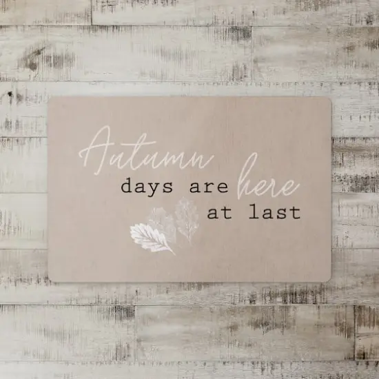 Autumn Days At Last Floor Mat {3}