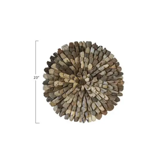 Hello Honey&reg; 23'' Round Driftwood Wall D&eacute;cor {4}