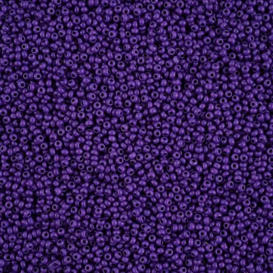 John Bead Terra Intensive 11/0 Czech Glass Seed Beads, 22g Purple Matte {1}