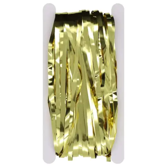 6.5ft. Gold Tinsel Curtain by Celebrate It&trade; {3}