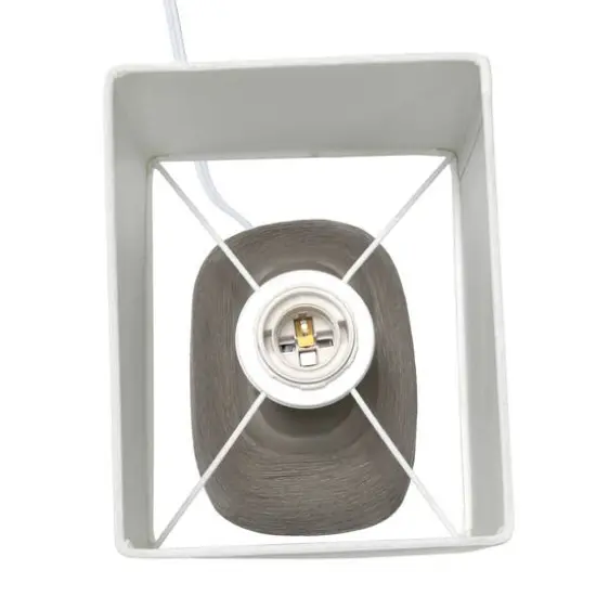 Simple Designs 12.5" Bedrock Ceramic Table Lamp {10}