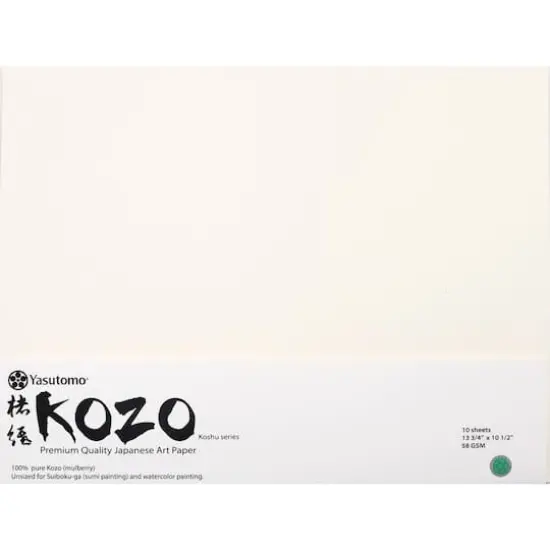 Yasutomo&reg; Kozo Japanese Premium Art Paper, 10.5" x 13.75" {1}