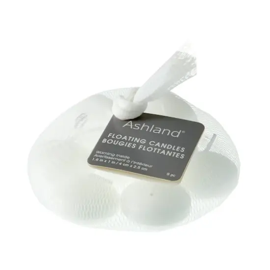 White Linen Floating Candles, 9ct. by Ashland&reg; {4}