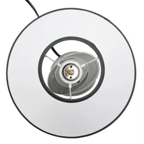 Creekwood Home Priva 14.7" Gray Stacking Stones Table Lamp {8}