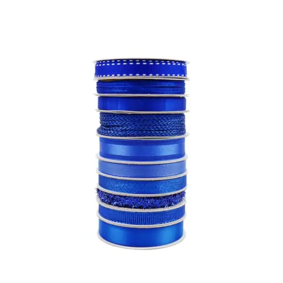 Value Pack Ribbon, 10ct. by Celebrate It&reg; Royal Blue {3}