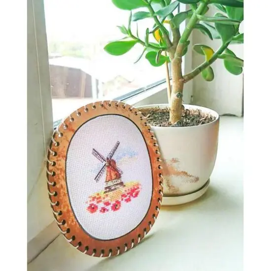 Alisa Windmill In A Poppy Field Cross Stitch Kit {3}