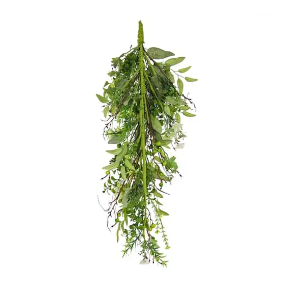 28" Blossoms & Berries Teardrop Swag {5}