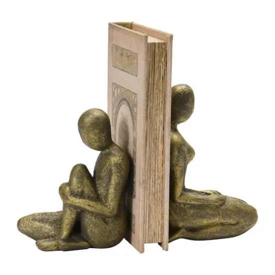 Hello Honey&reg; 9" Sitting Women Bookends Cast Iron, 2ct. {5}