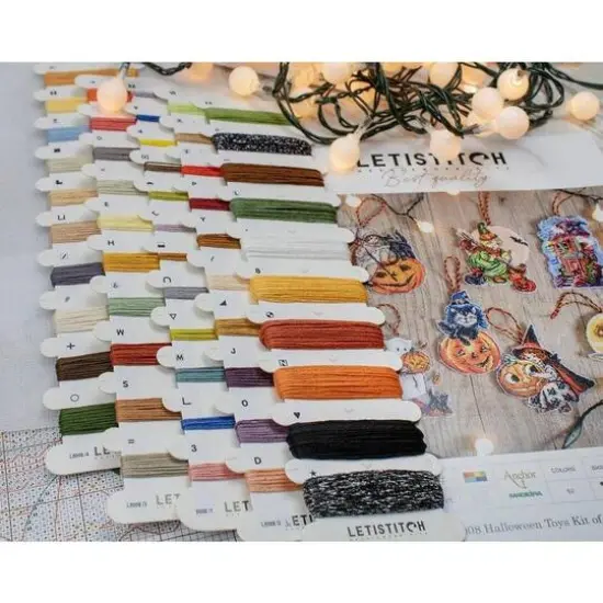 Letistitch Halloween Toys Plastic Canvas Counted Cross Stitch Kit {9}
