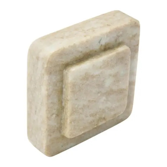 Hello Honey&reg; Square Marble Bookends Set Beige {7}