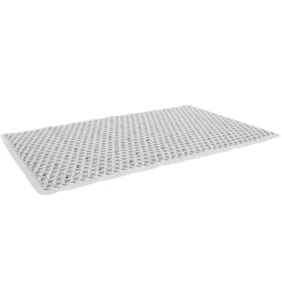 Bath Bliss Self-Draining Bath Mat White {6}