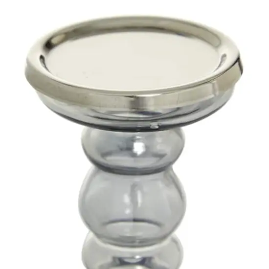 Glass Contemporary Candle Holder Set {4}