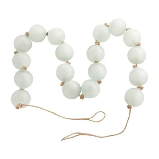 8ft. Extra Long Handmade Glass Beaded Garland with Tassels Teal {7}