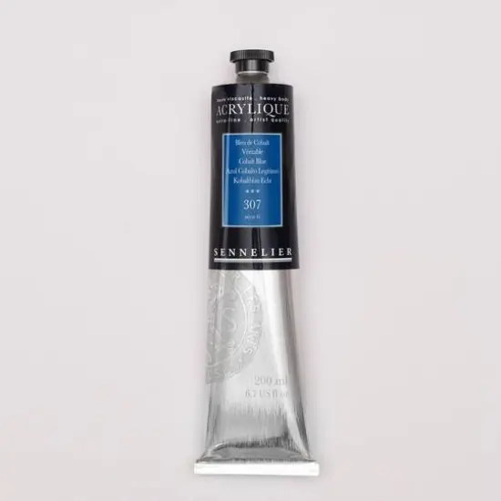 Sennelier Extra Fine Artists' Acrylic Paint, 200mL 307 Cobalt Blue {1}