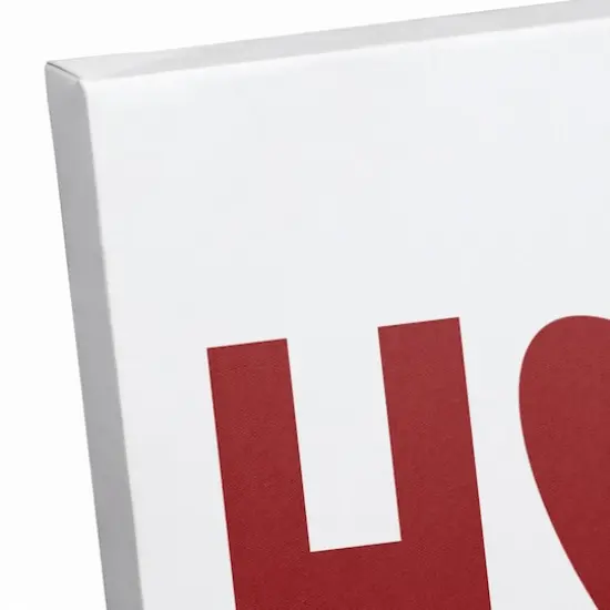 Home Heart Red Canvas Art {4}