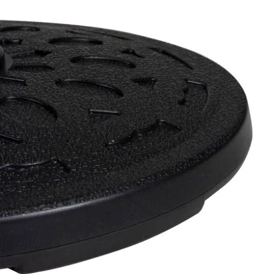 21lb. Black Flat Round Base Stand for Patio Umbrella {4}