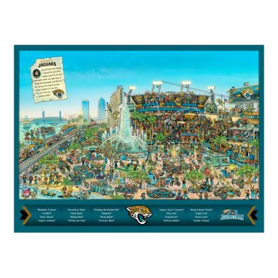 Joe Journeyman NFL 500 Piece Jigsaw Puzzle Jacksonville Jaguars {6}