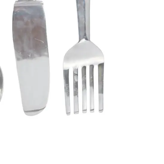 Silver Aluminum Utensil Wall D&eacute;cor Set {4}