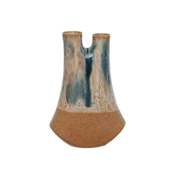 Hello Honey&reg; 8" Multicolor Chromatic HarmonyStoneware 2 Opening Vase {3}