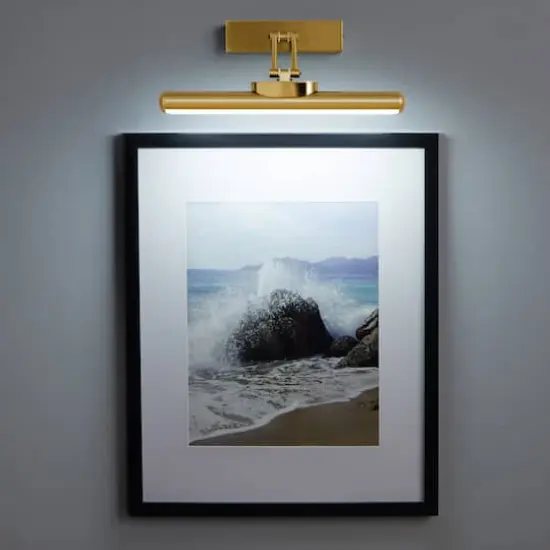 Rechargeable LED Wall-Mounted Gallery Light by Studio Décor® Gold {4}