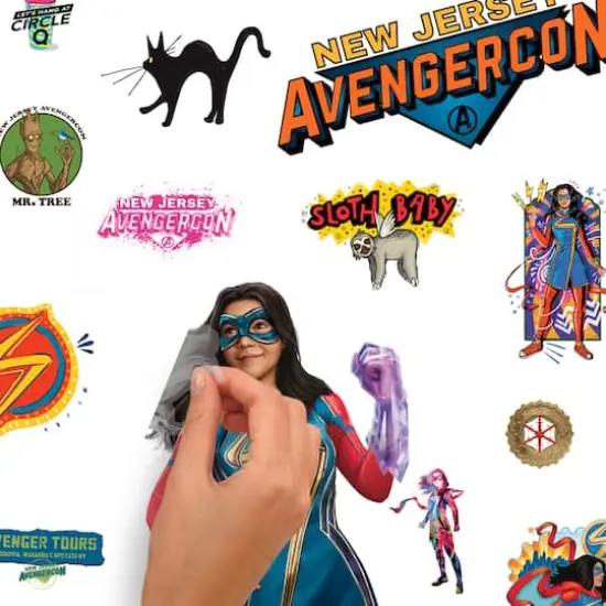 RoomMates Ms. Marvel Peel & Stick Wall Decals {5}