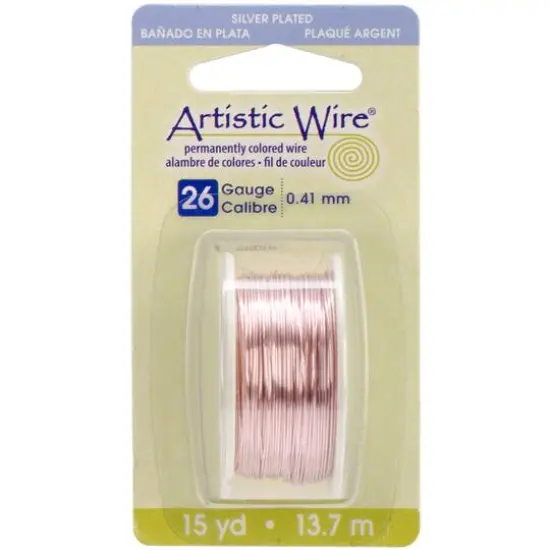 Artistic Wire&reg; 26 Gauge Rose Gold Permanently Colored Wire, 15yd. {1}