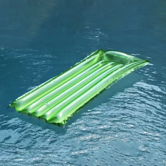 6ft. Inflatable Green Reflective Sun Tanner Pool Float {4}
