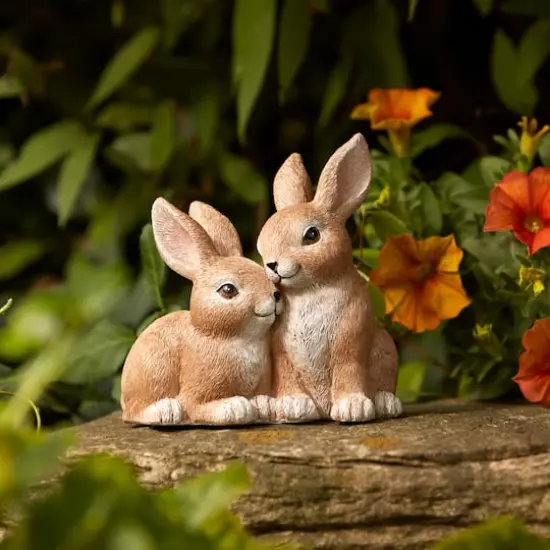 4.25" Woodland Bunny Couple Figurines, 2ct. {3}