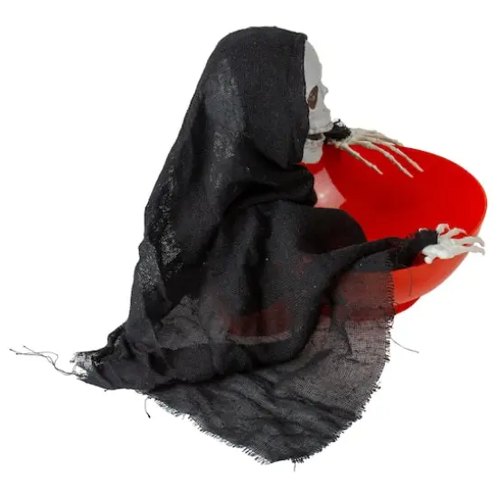 10.5" Animated Grim Reaper Halloween Candy Bowl {5}