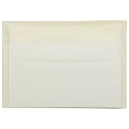 JAM Paper 5.063" x 7.188" Cello Sleeves with Self Adhesive Closures, 100ct. Yellow {7}