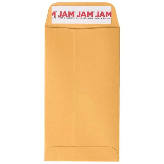 JAM Paper Brown Kraft Manila Coin Business Recycled Envelopes {2}