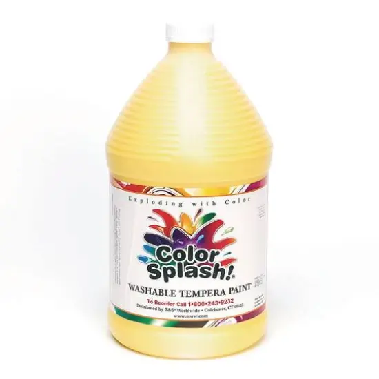 Color Splash!&reg; Liquid Tempera Paint, 128oz. Yellow {1}