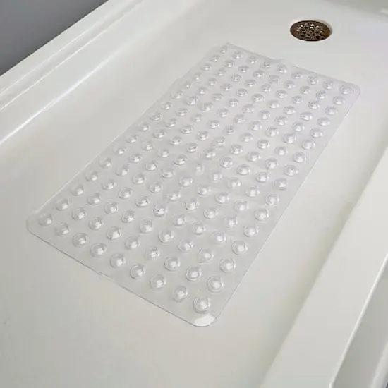 Bath Bliss Clear Sanitized Non-Slip Bath Mat {3}
