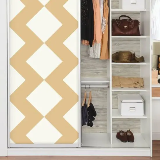 RoomMates Gold Large Chevron Peel & Stick Wallpaper {9}