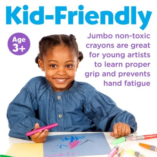 Faber-Castell 6 Color Neon Gel Crayons {6}