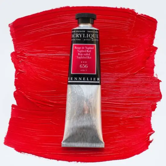 Sennelier Extra Fine Artists' Acrylic Paint, 60mL 646 Napthol Red {4}