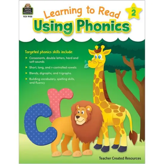 Teacher Created Resources Learning To Read Using PHONICS Book 2 (Level B) {1}