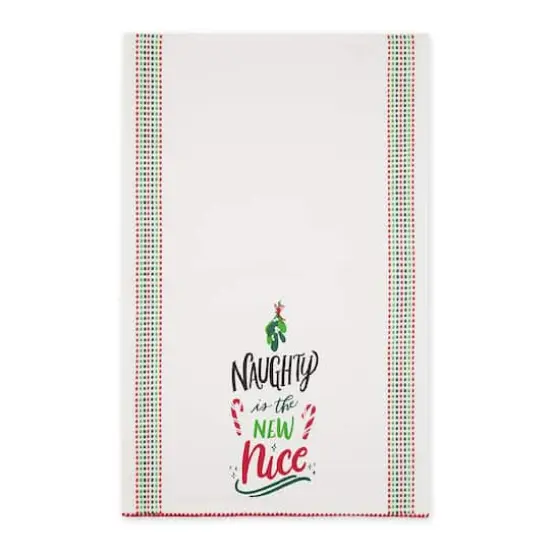 DII&reg; Naughty Nice Printed Dishtowel Set {3}